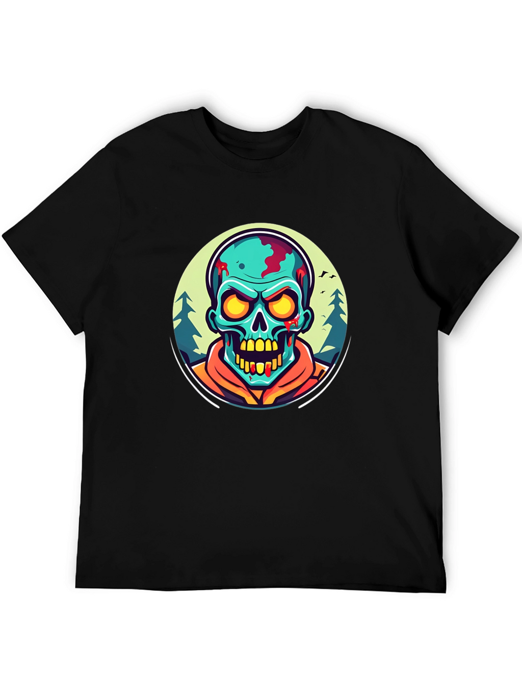 Zombie Graphic Black T-Shirt