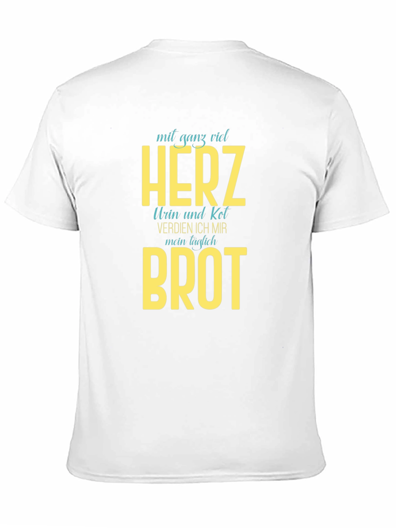 Mens Black T-Shirt with Humorous Graphic Print