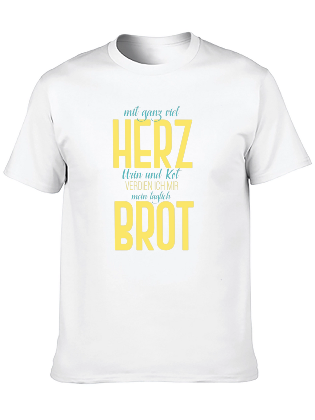 Mens Black T-Shirt with Humorous Graphic Print
