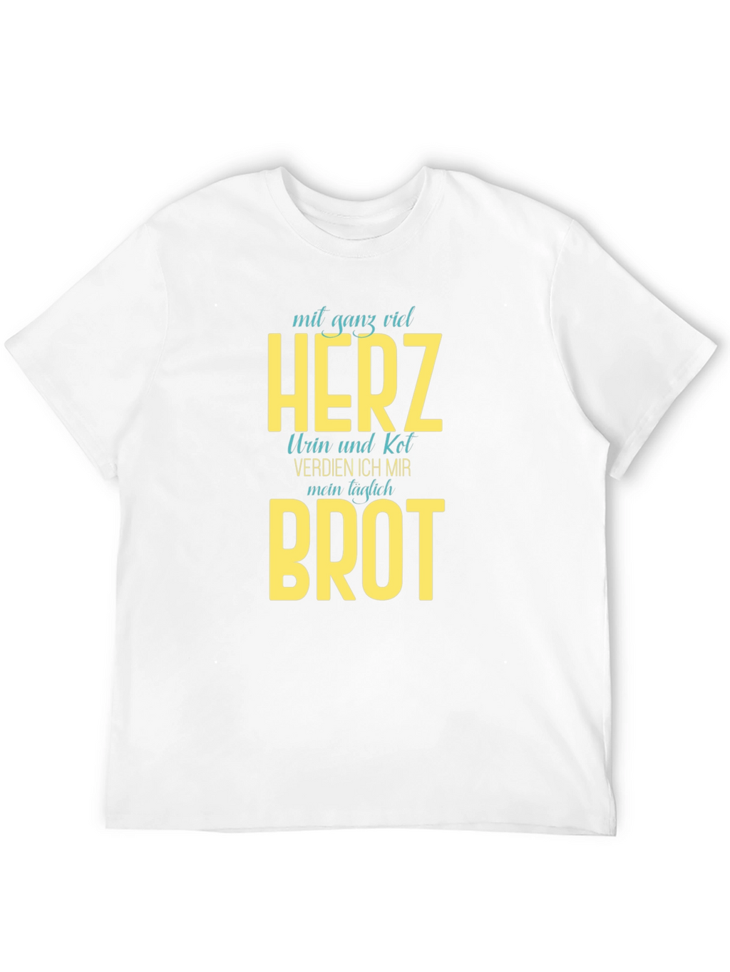 Mens Black T-Shirt with Humorous Graphic Print