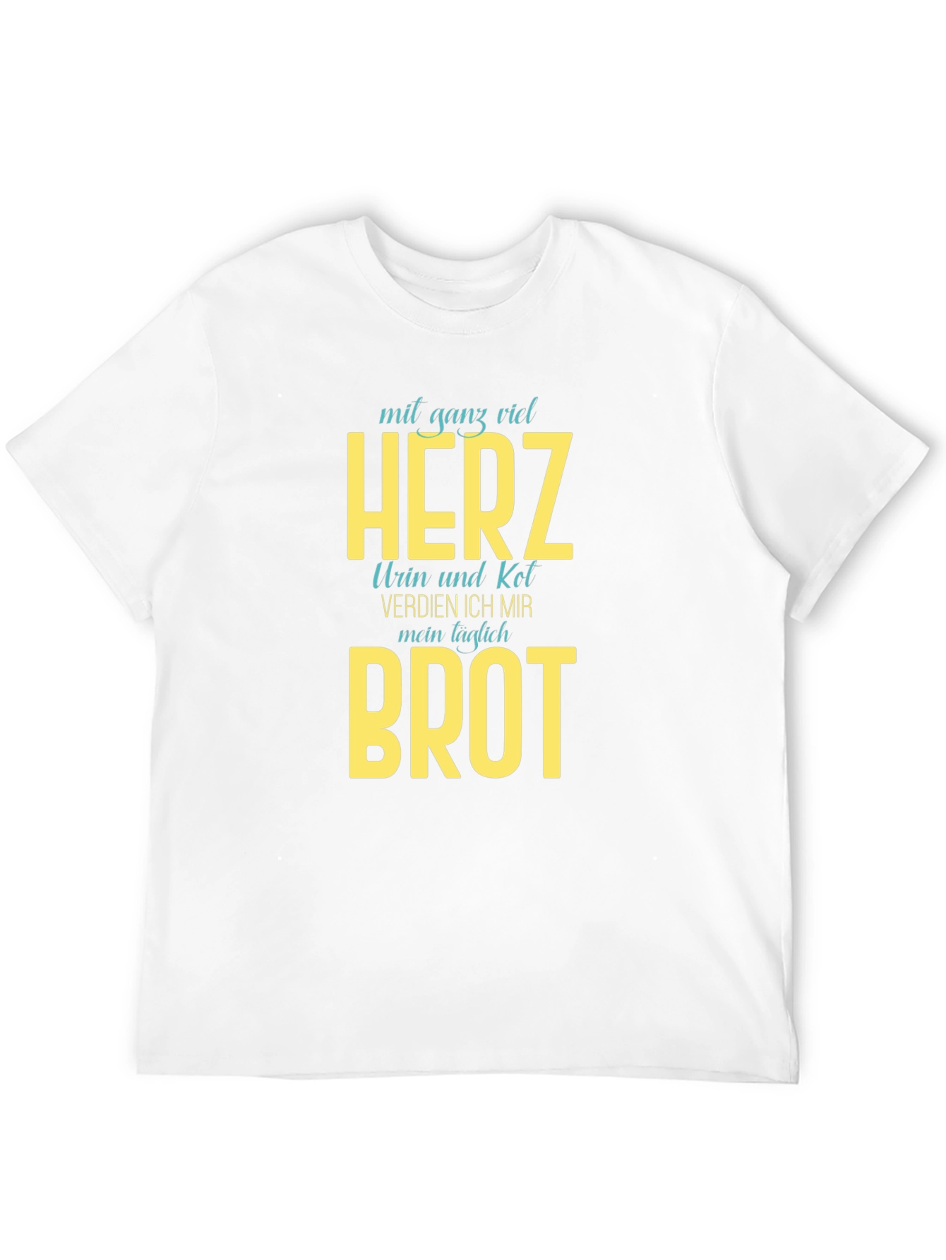 Mens Black T-Shirt with Humorous Graphic Print