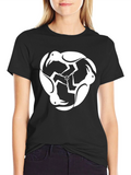Abstract Crow T-Shirt - Black Cotton Tee