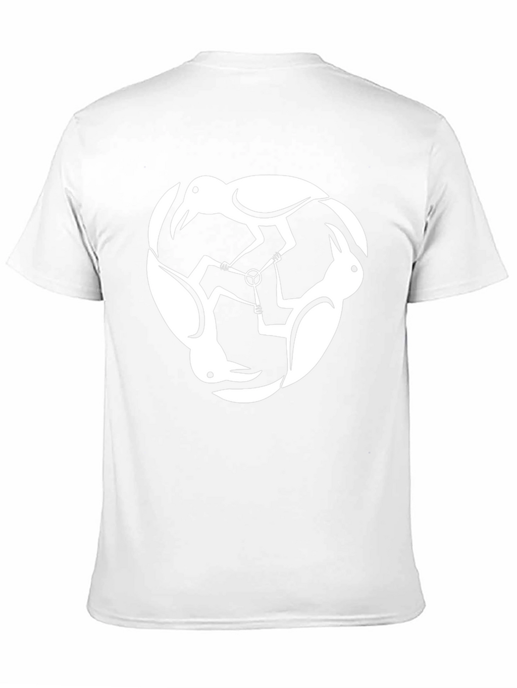 Abstract Crow T-Shirt - Black Cotton Tee