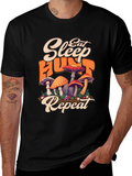 Eat Sleep Hunt Repeat Mushroom T-Shirt