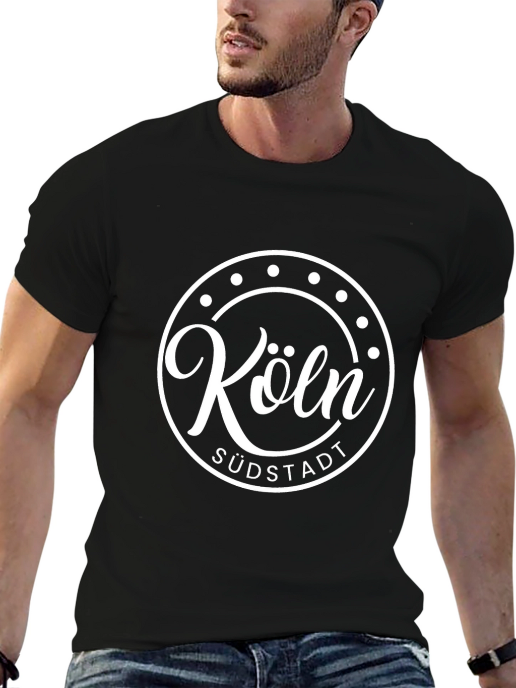 Köln Südstadt Graphic T-Shirt - Black