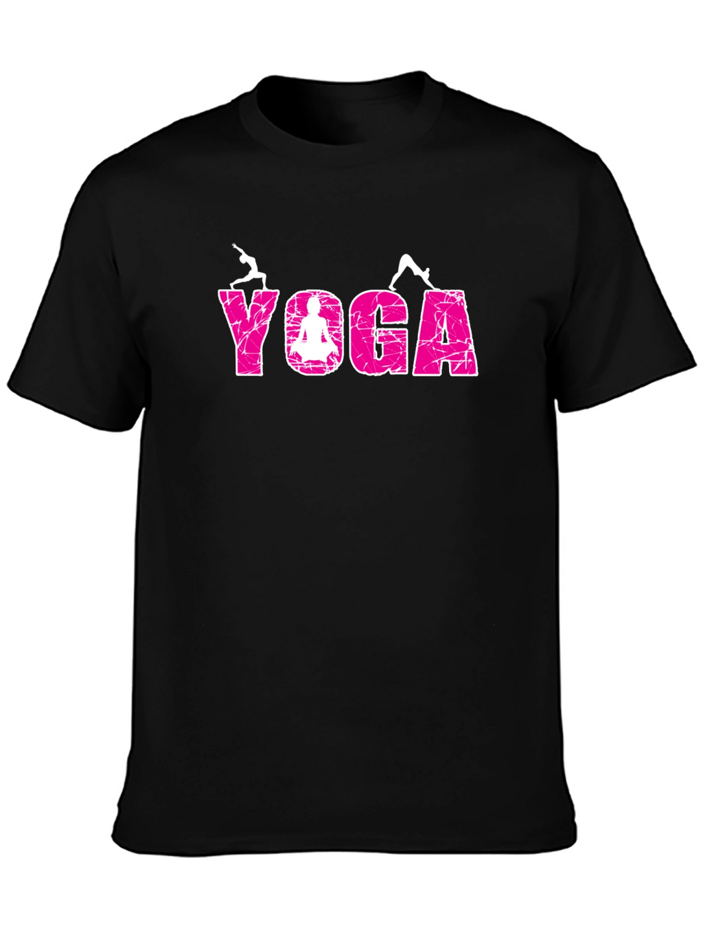 Yoga Graphic Tee - Relaxed Fit Black T-Shirt