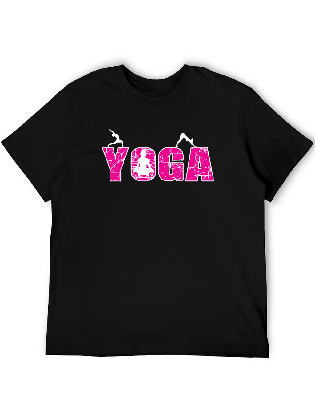 Yoga Graphic Tee - Relaxed Fit Black T-Shirt