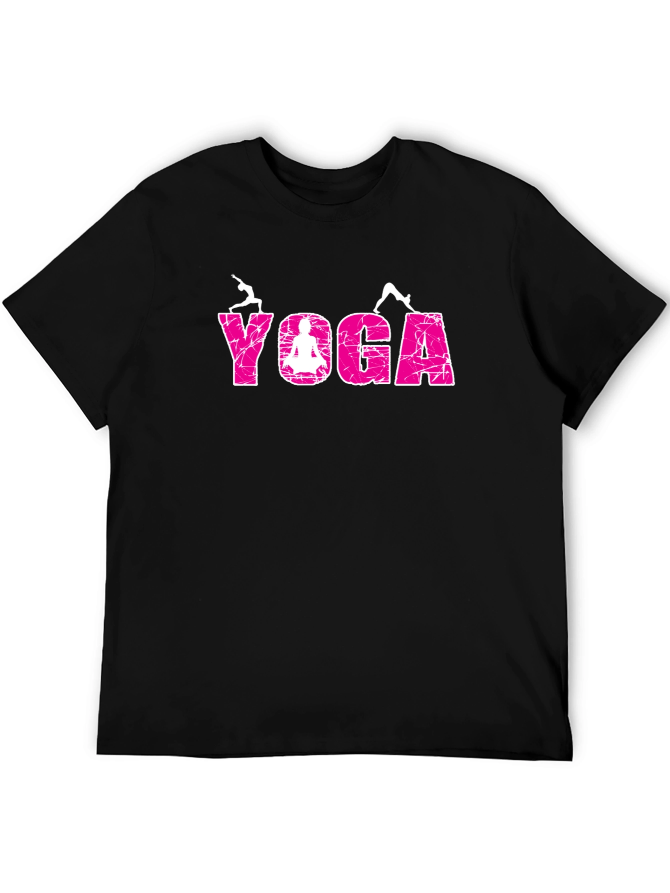 Yoga Graphic Tee - Relaxed Fit Black T-Shirt