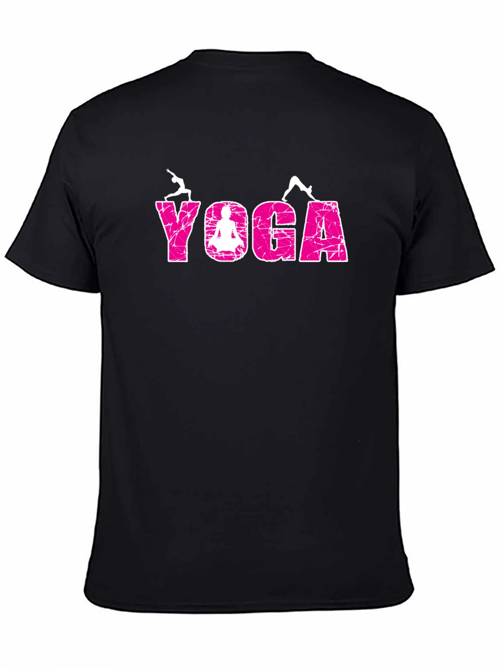 Yoga Graphic Tee - Relaxed Fit Black T-Shirt