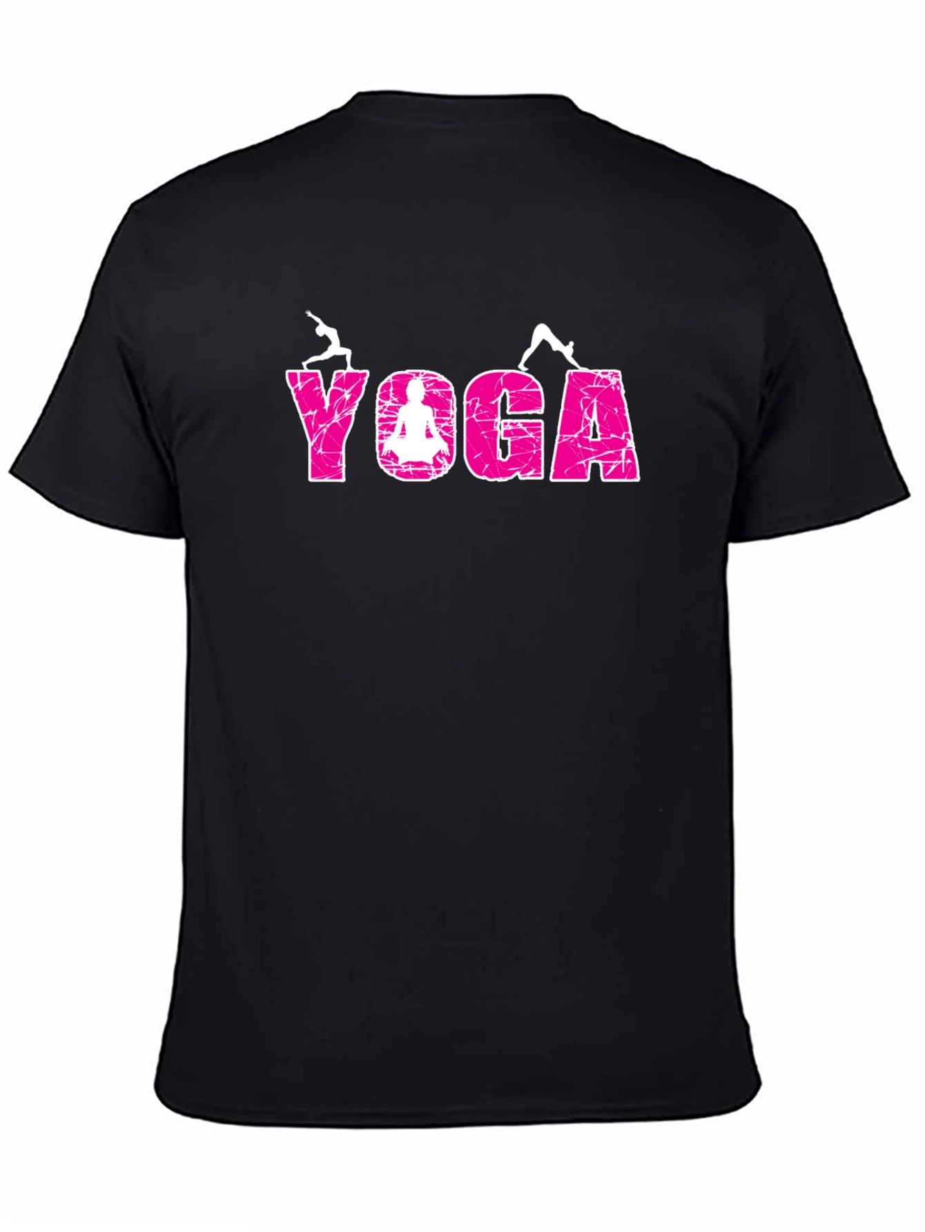 Yoga Graphic Tee - Relaxed Fit Black T-Shirt
