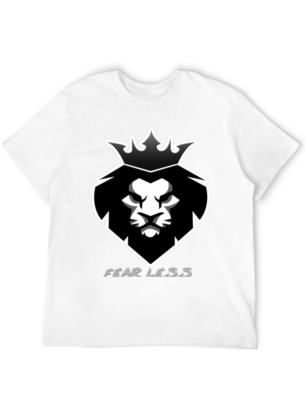 Fearless Lion King Black Graphic Tee