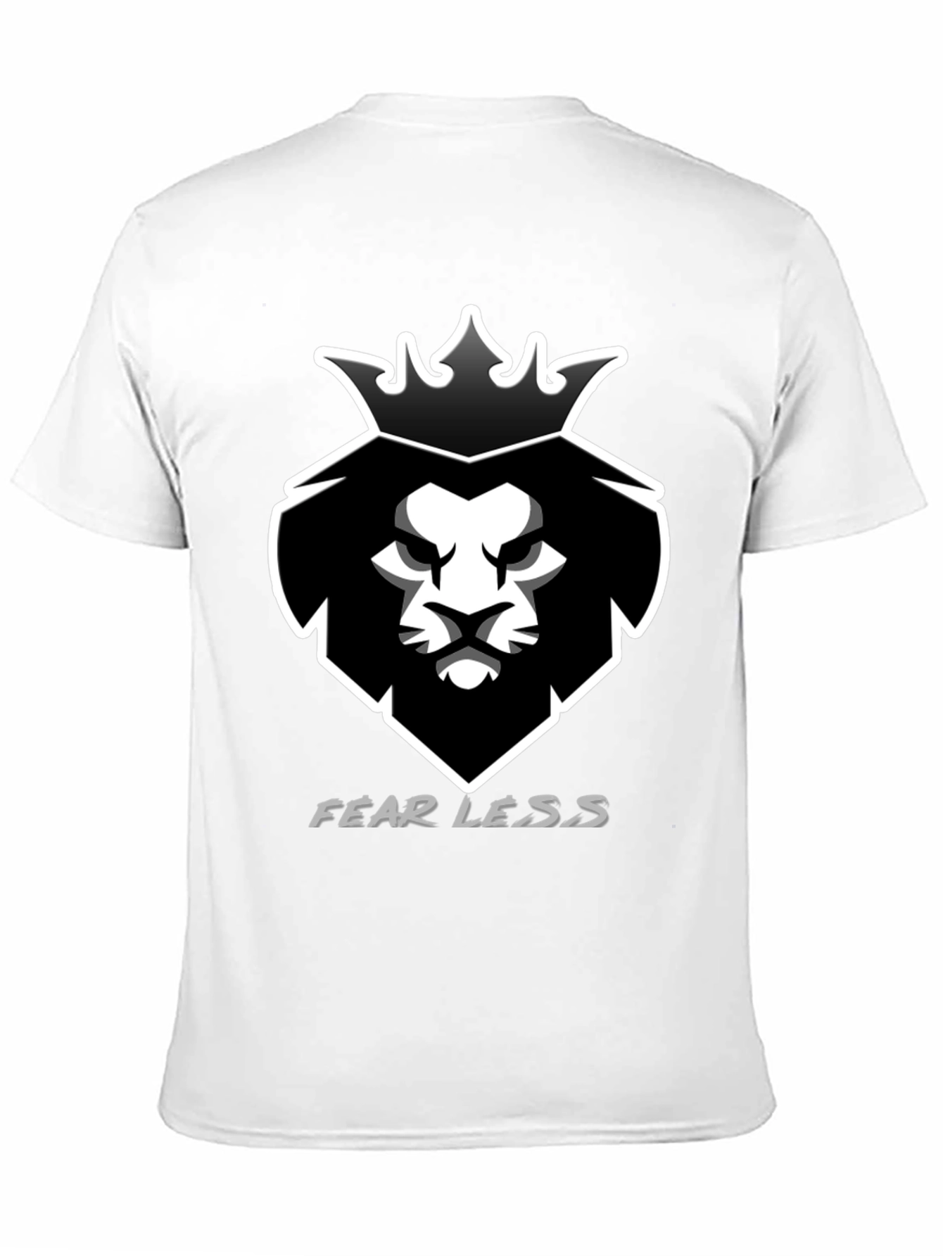 Fearless Lion King Black Graphic Tee