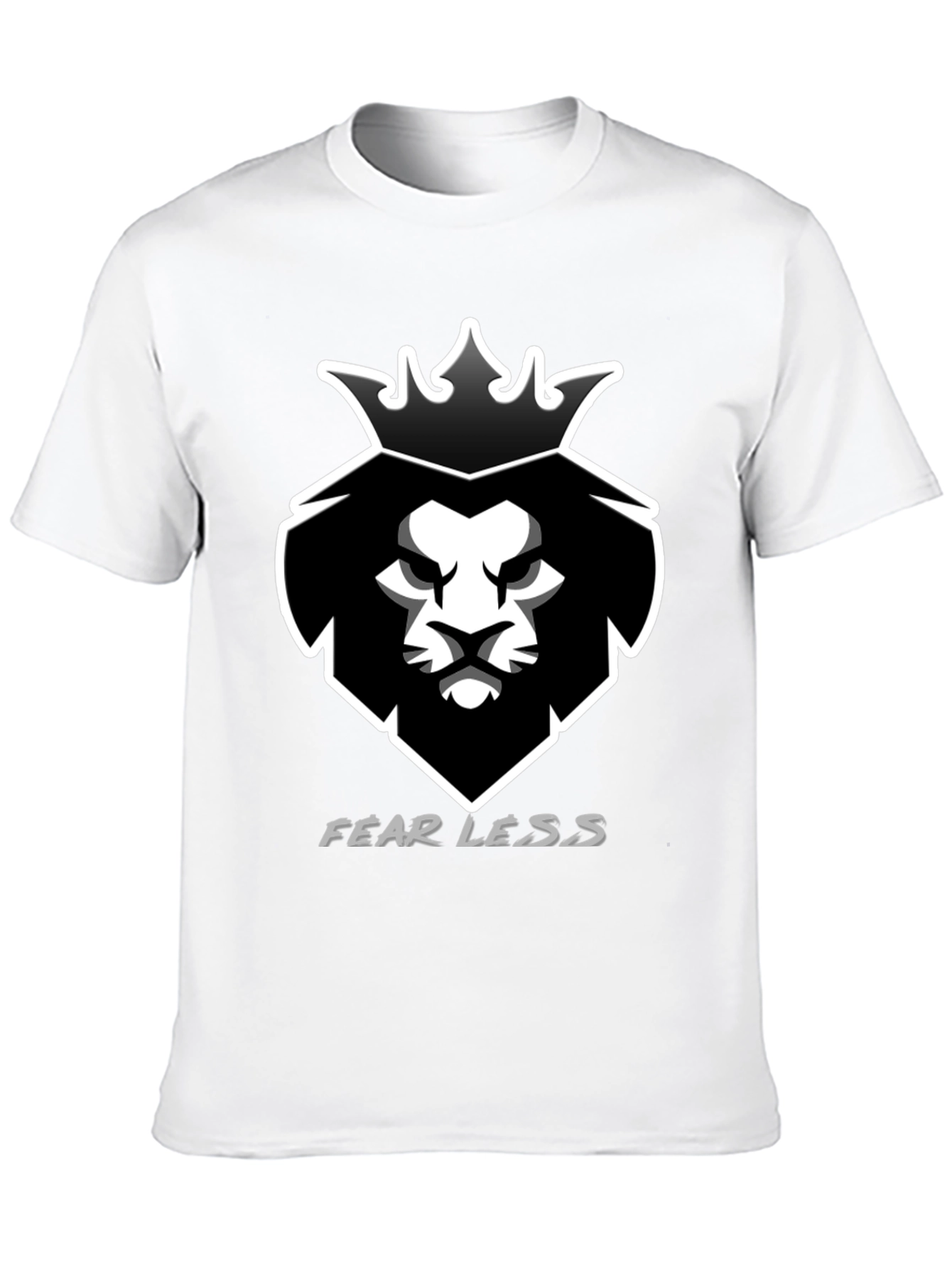 Fearless Lion King Black Graphic Tee