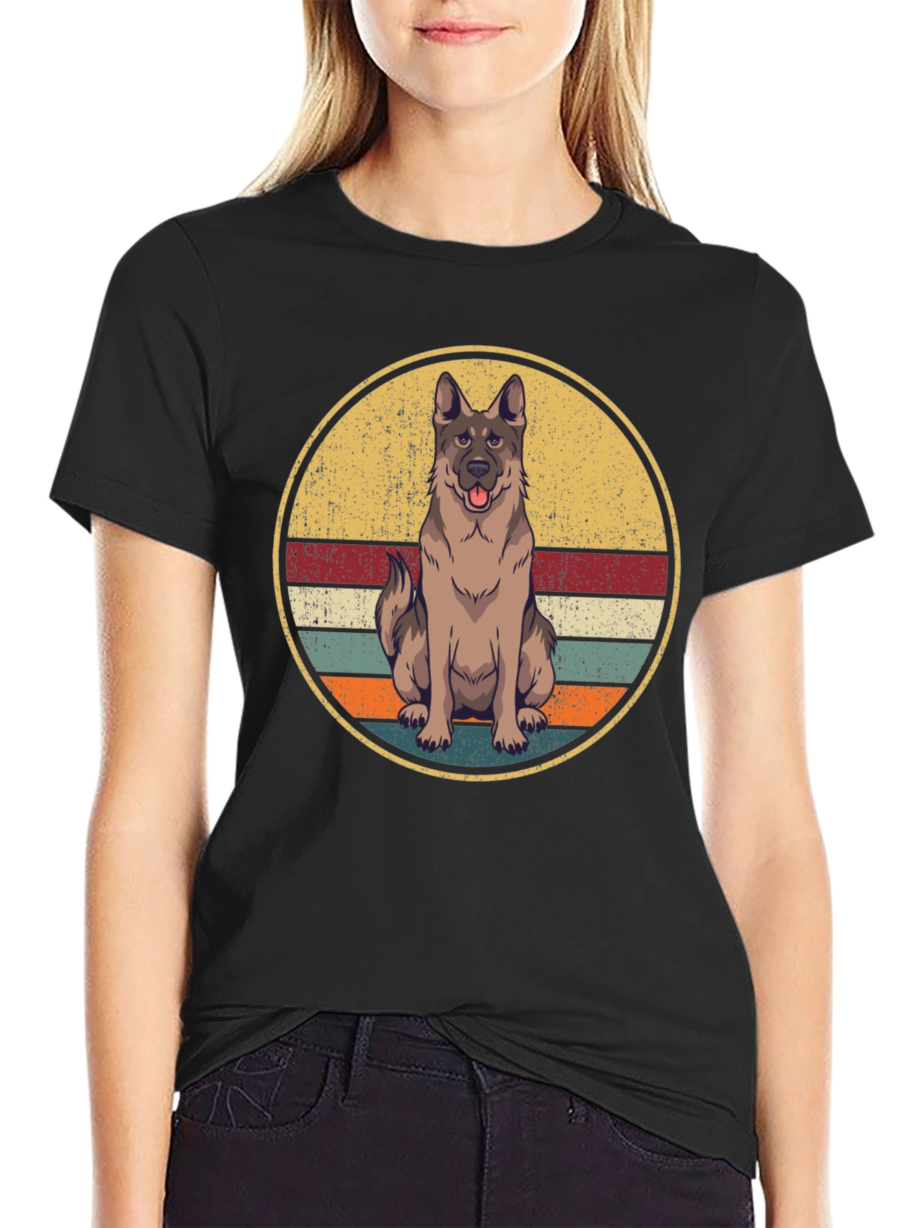 Retro Dog T-Shirt - Vintage Style Canine Tee