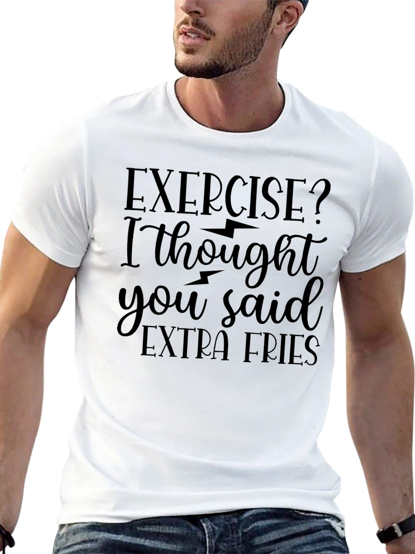Exercise? Extra Fries Graphic Tee