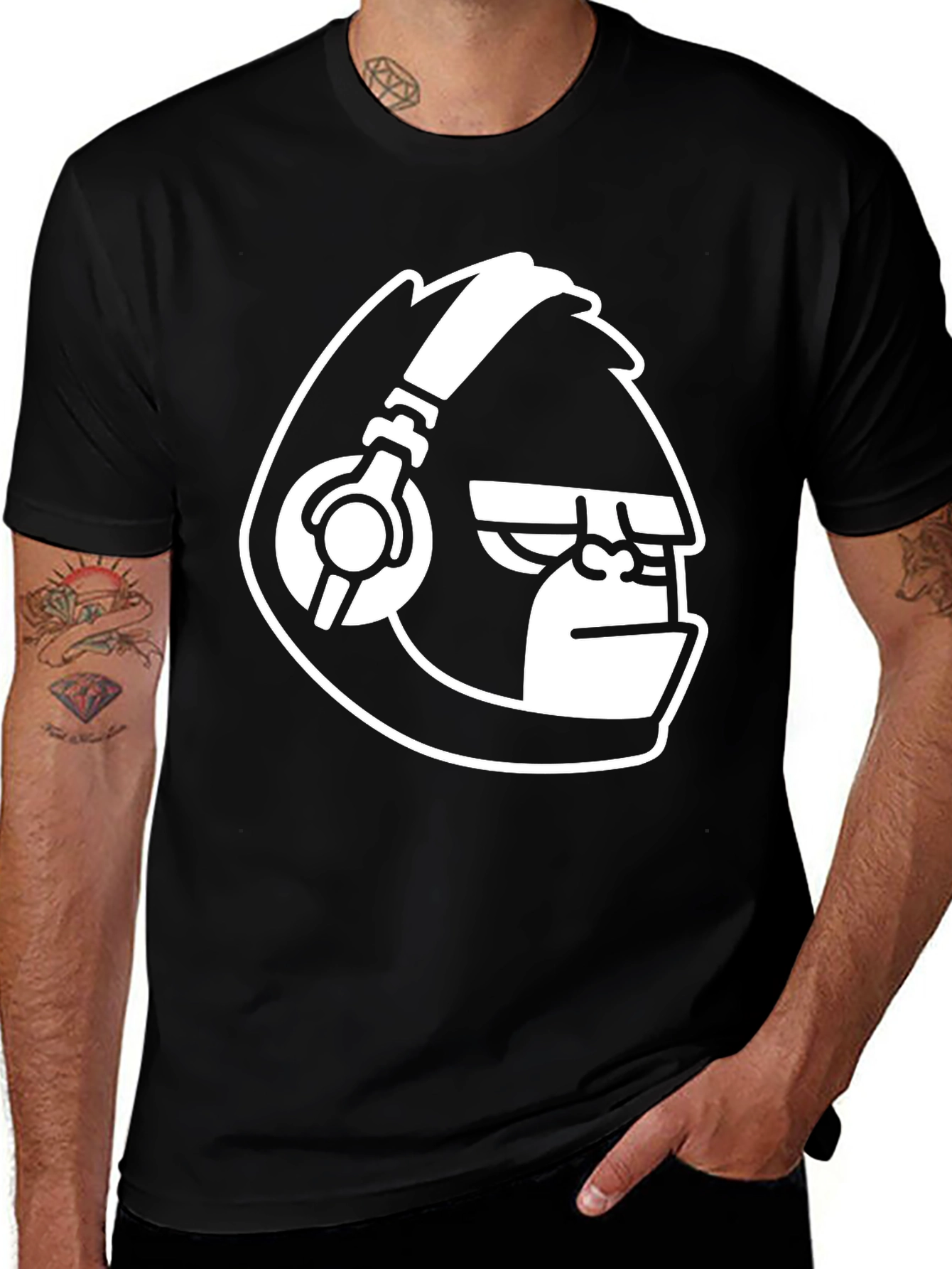 Cool Gorilla DJ T-Shirt - Black