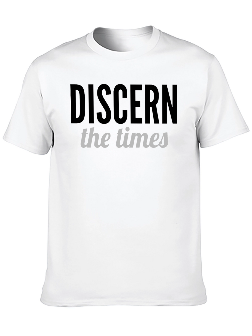 Discern the Times Graphic T-Shirt - Black