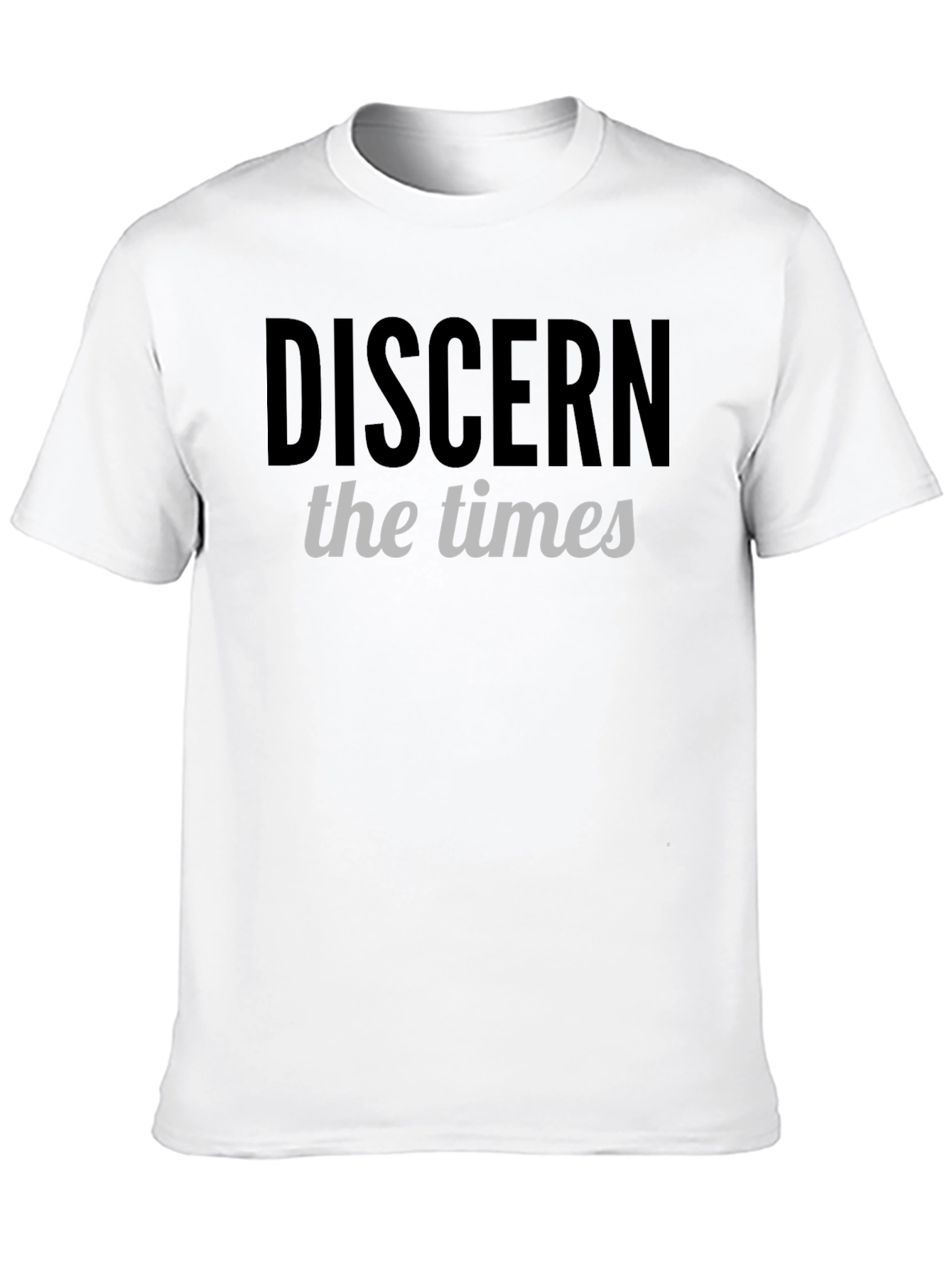 Discern the Times Graphic T-Shirt - Black