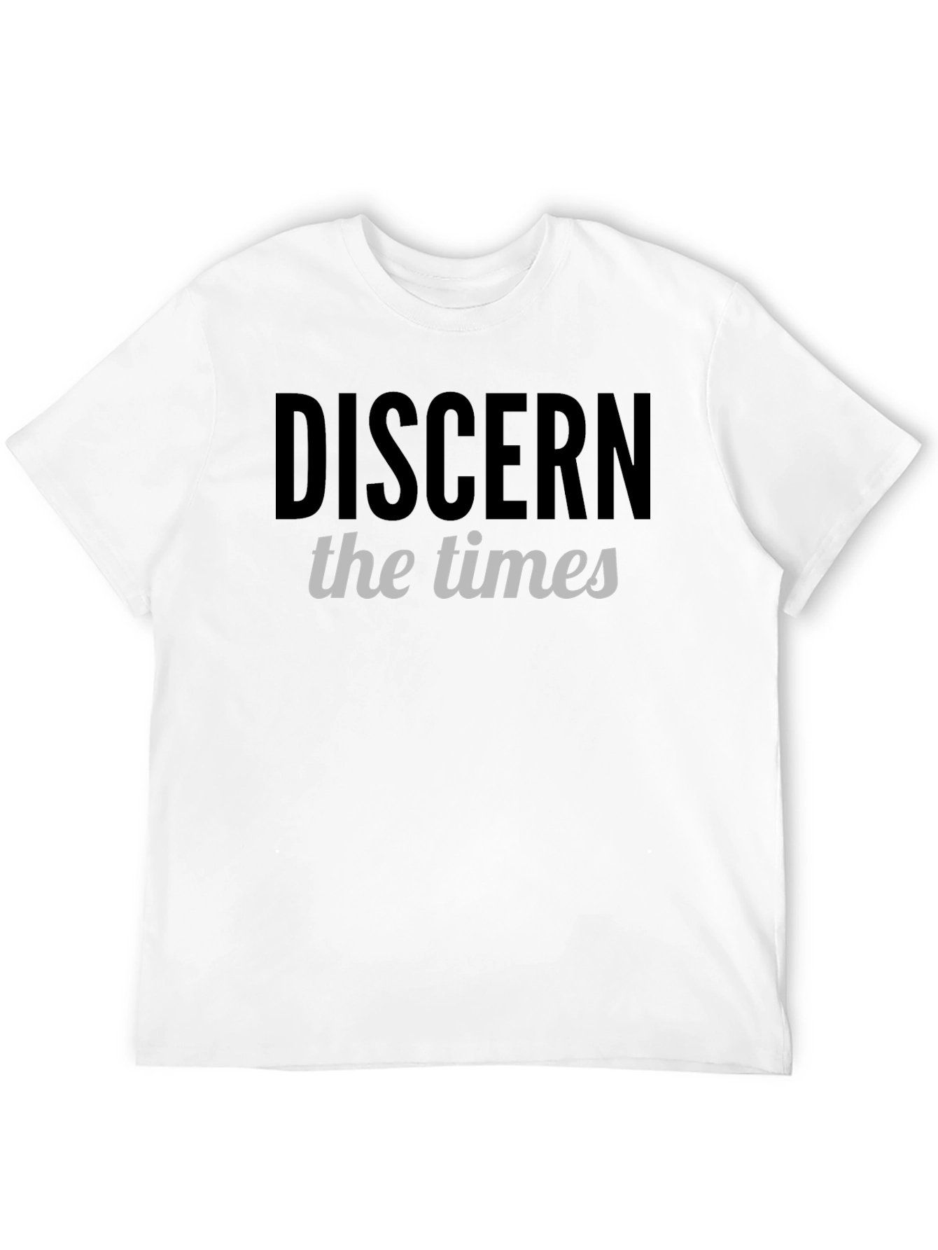 Discern the Times Graphic T-Shirt - Black