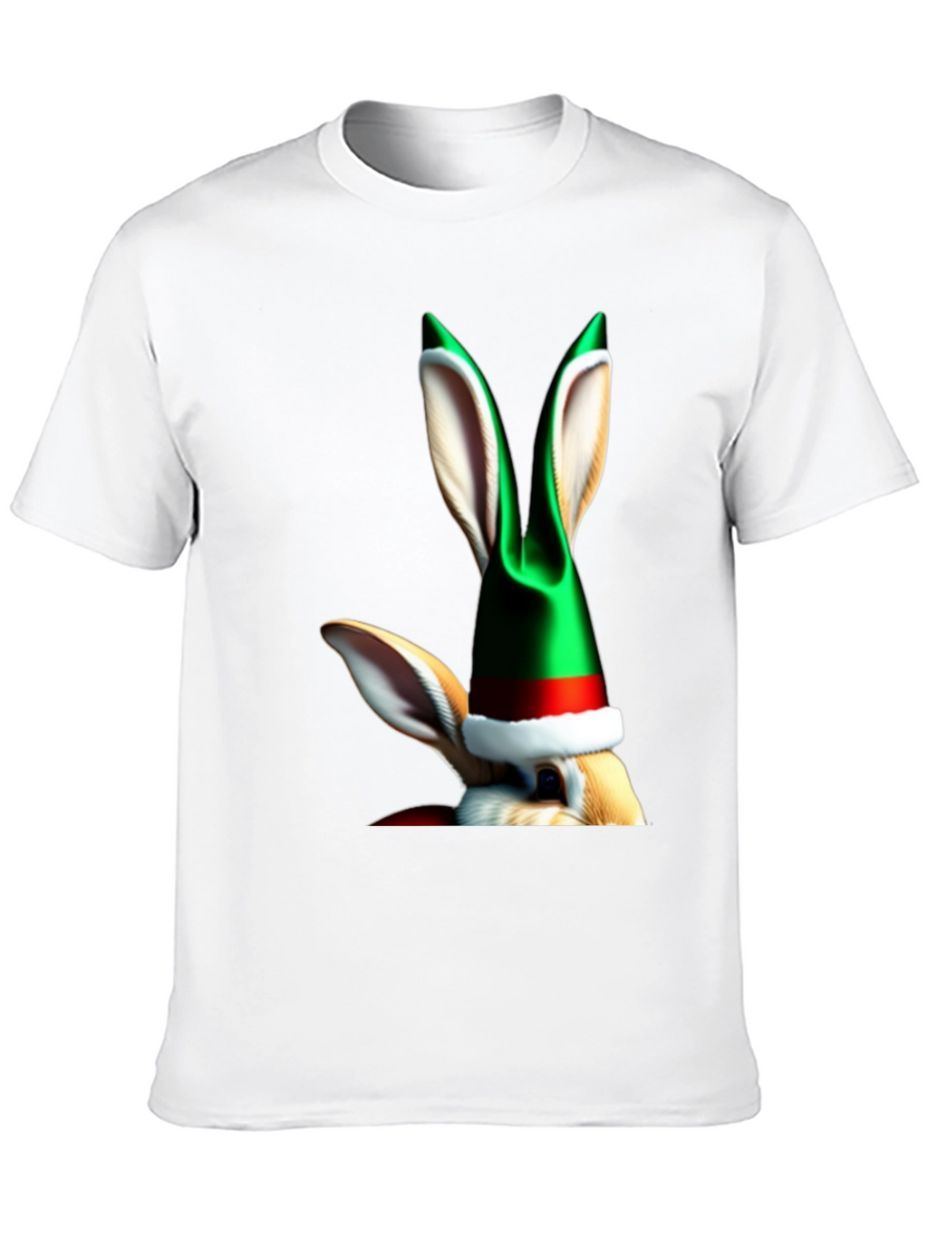 Festive Rabbit Tee - Holiday Humor