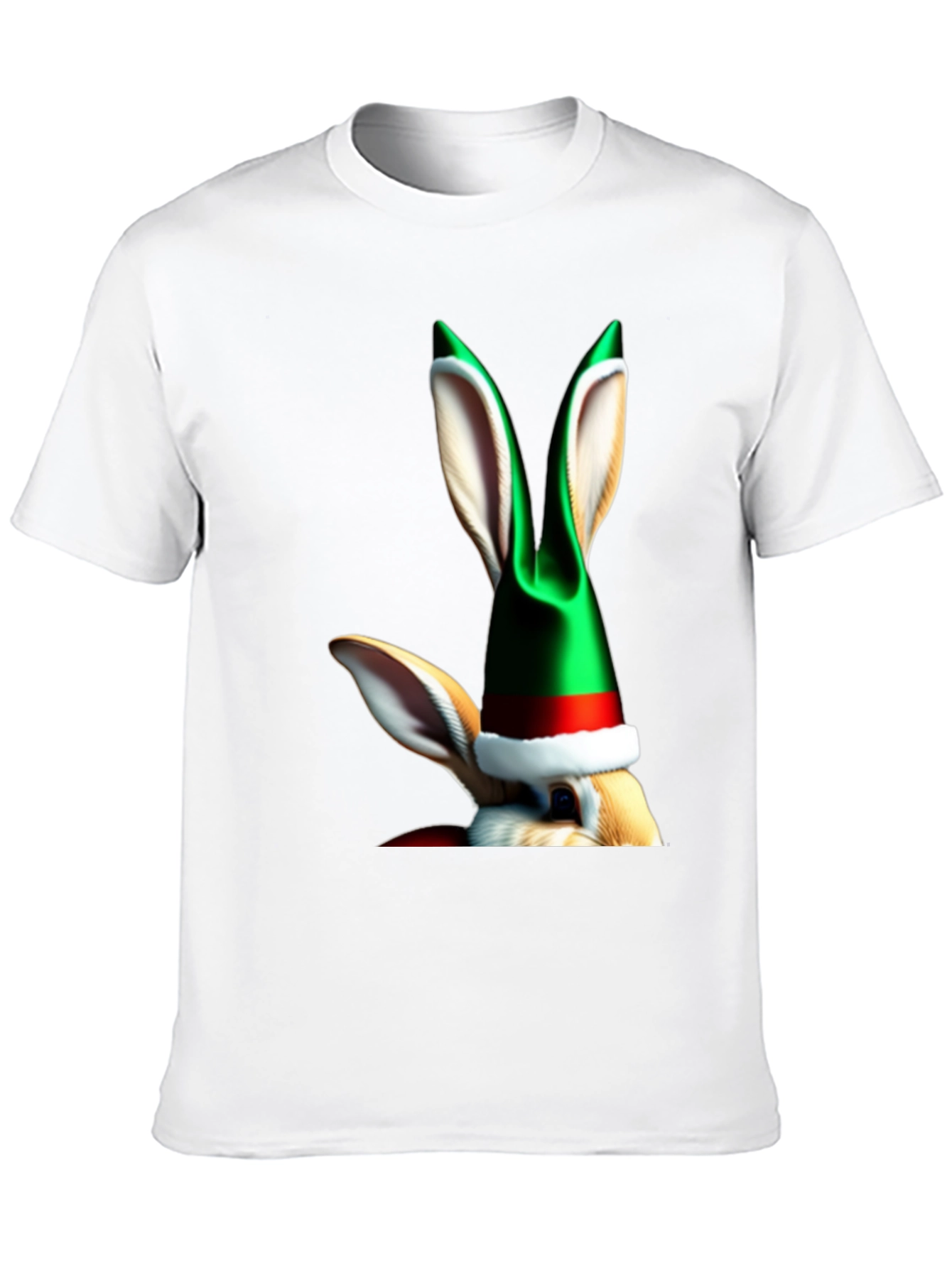 Festive Rabbit Tee - Holiday Humor