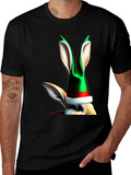 Festive Rabbit Tee - Holiday Humor