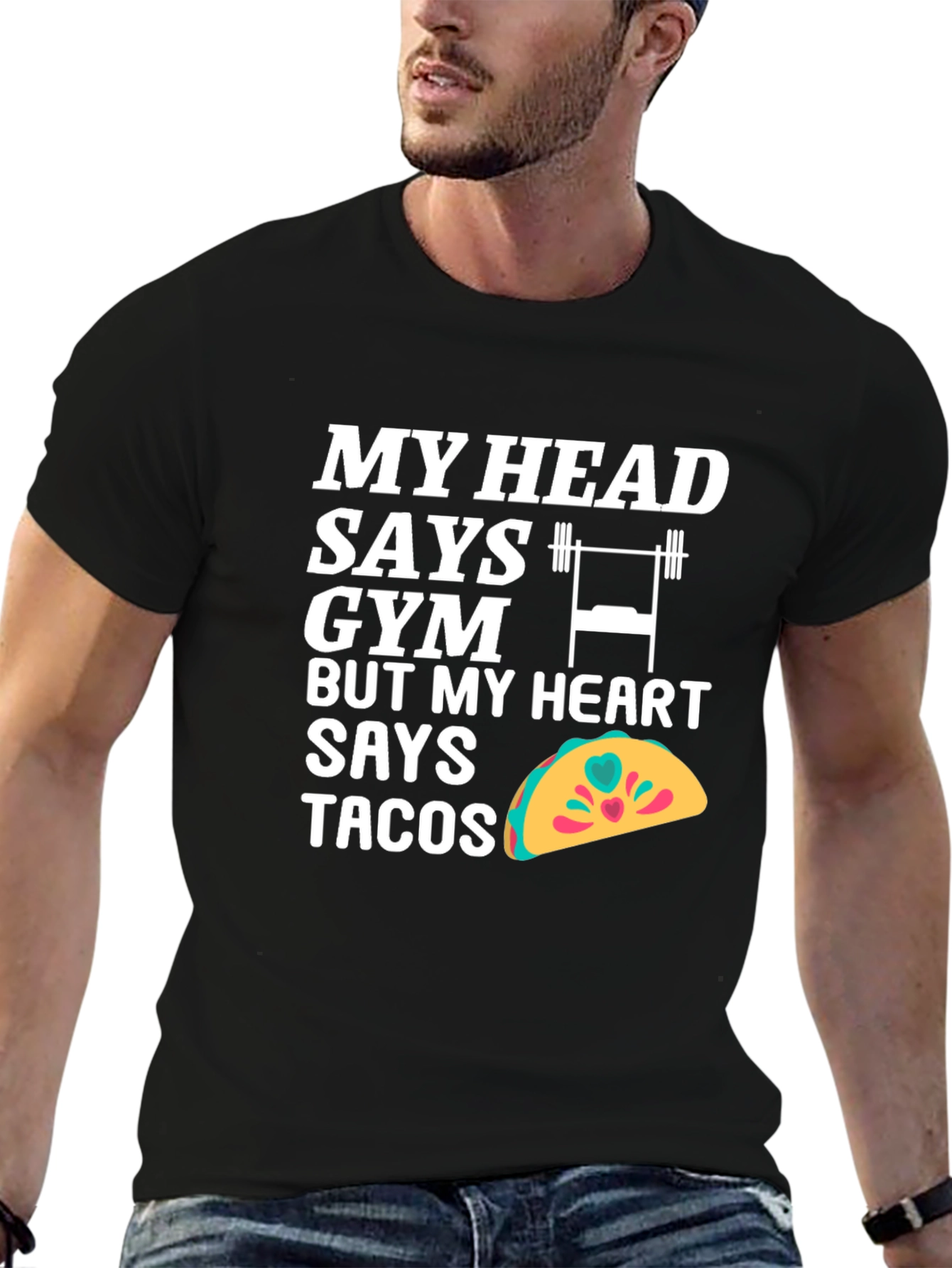 Funny Gym and Taco Lover T-Shirt