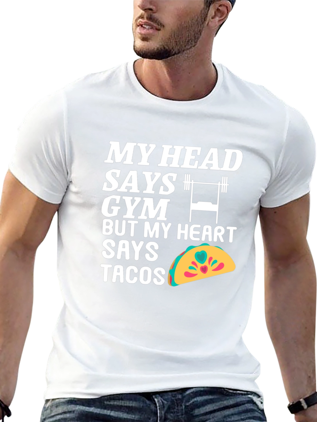 Funny Gym and Taco Lover T-Shirt