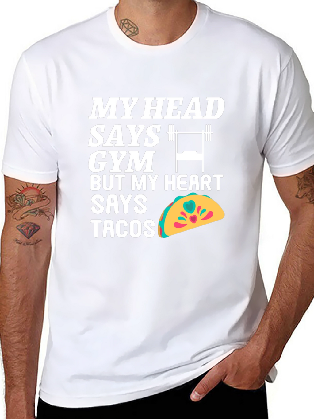 Funny Gym and Taco Lover T-Shirt