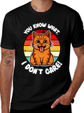 You Know What I Dont Care! Cat T-Shirt