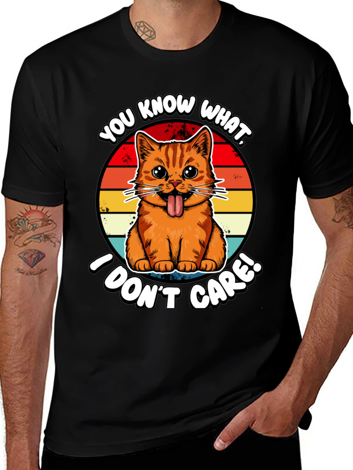 You Know What I Dont Care! Cat T-Shirt