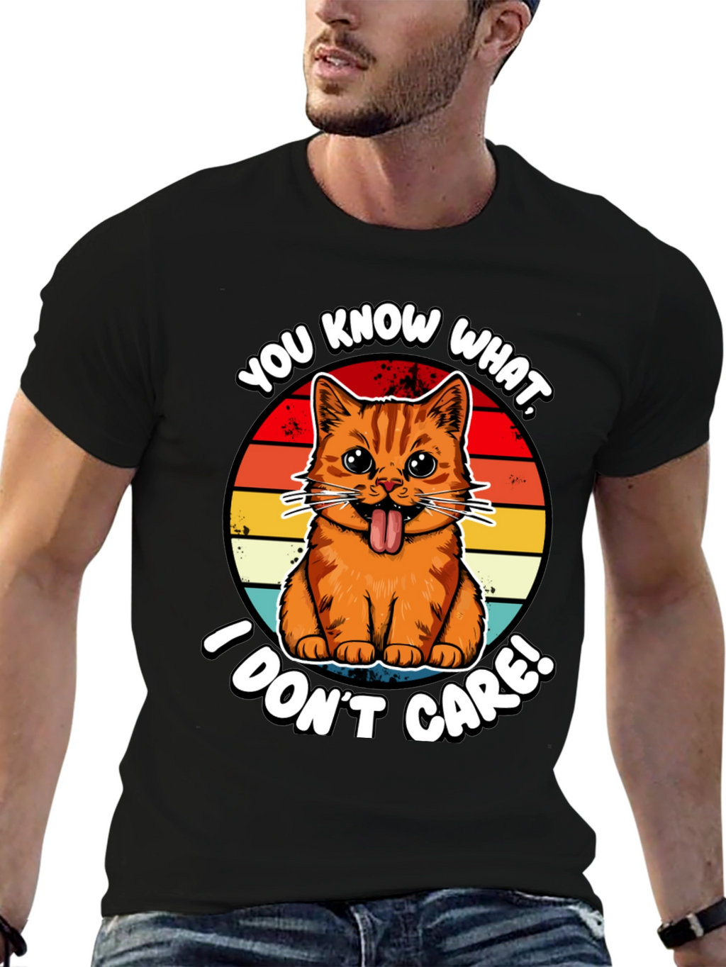 You Know What I Dont Care! Cat T-Shirt