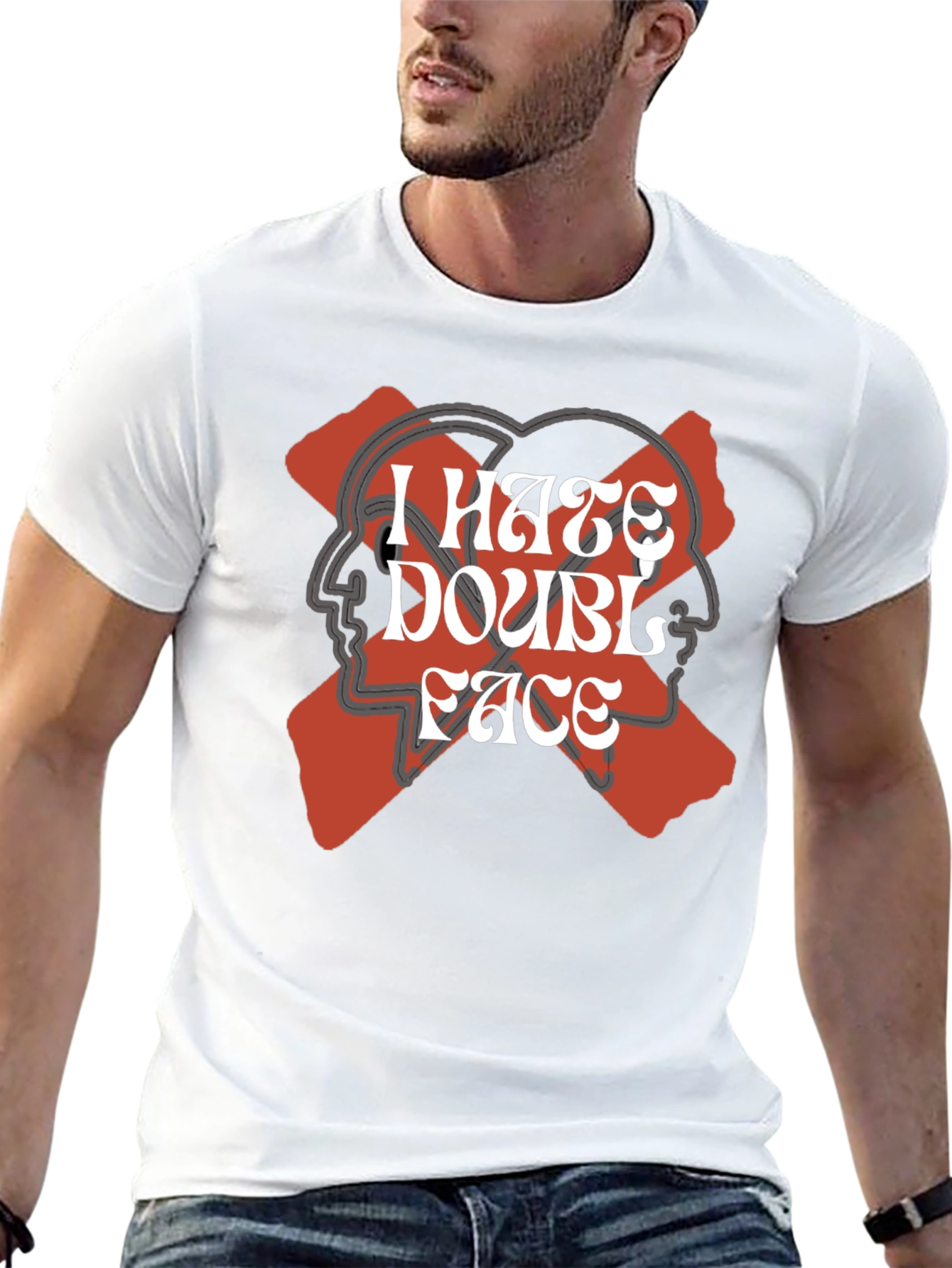 I Hate Double Face Graphic Tee