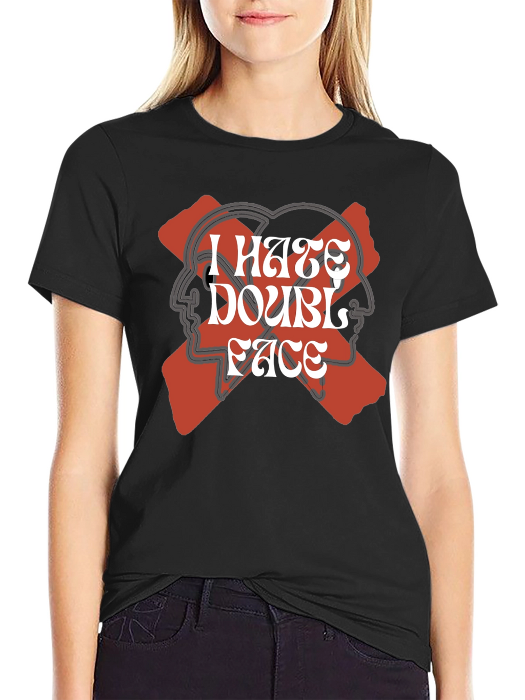 I Hate Double Face Graphic Tee
