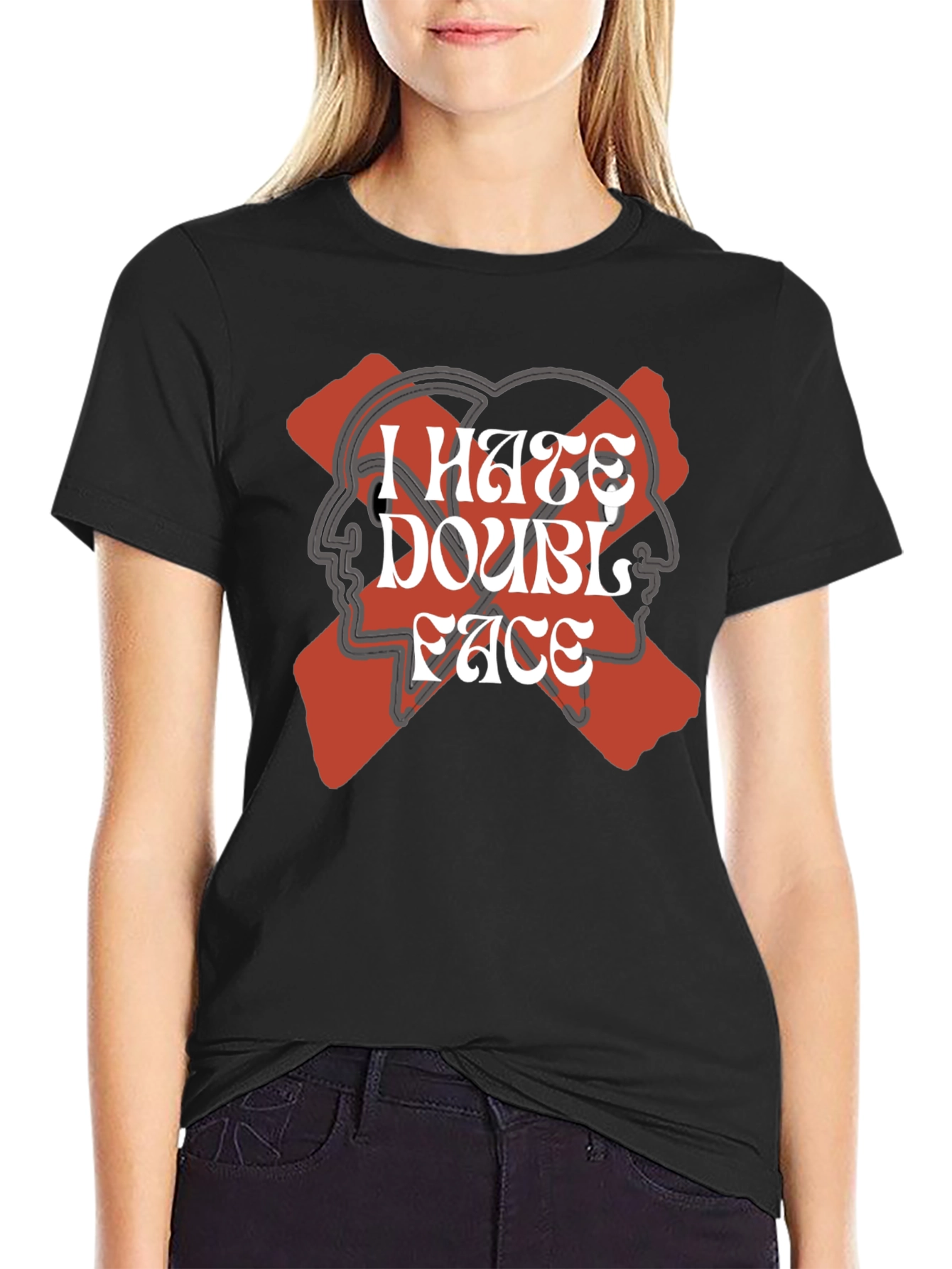 I Hate Double Face Graphic Tee