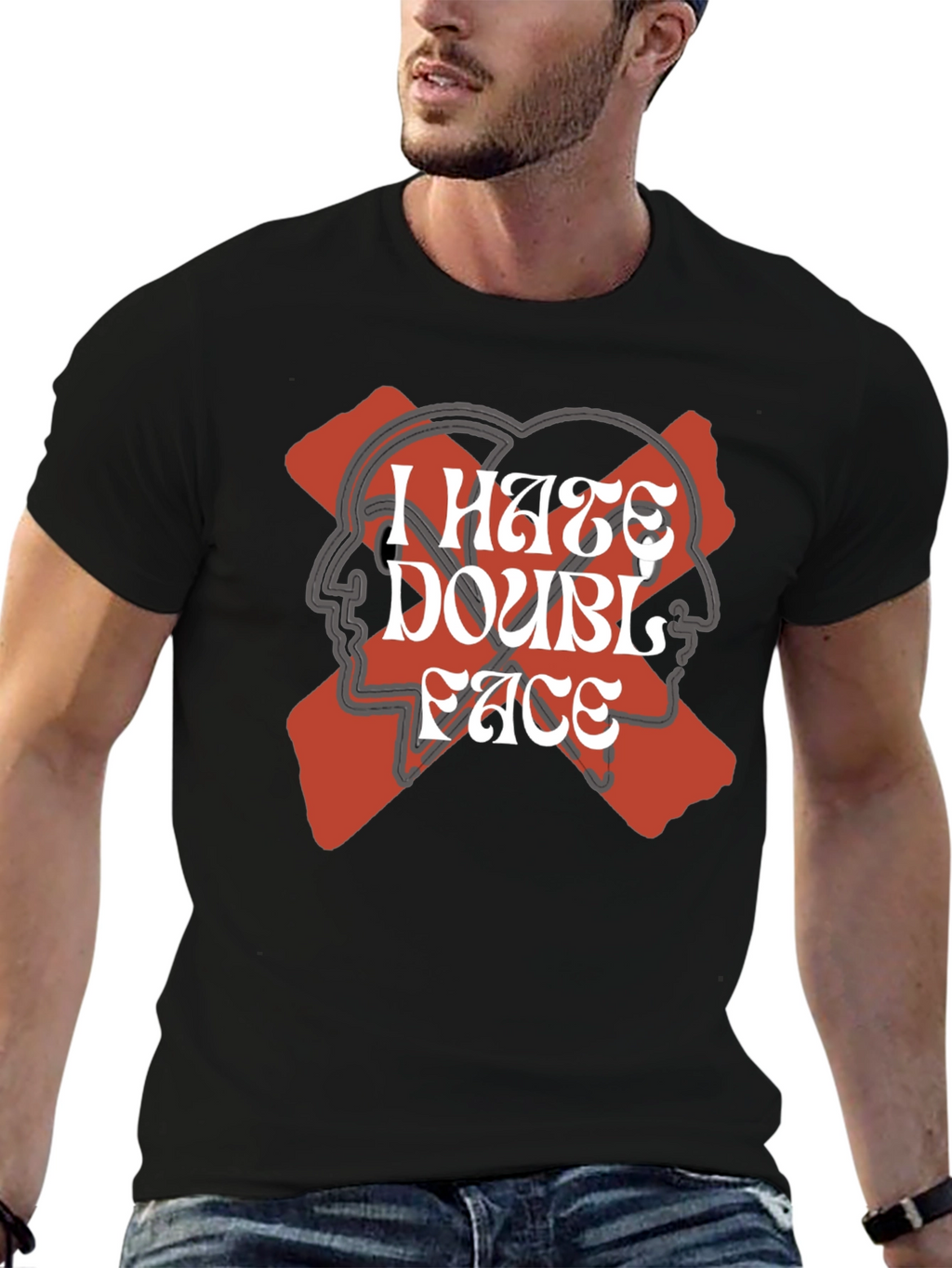 I Hate Double Face Graphic Tee