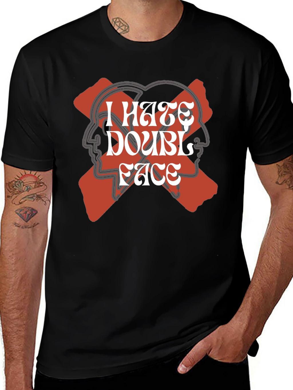 I Hate Double Face Graphic Tee