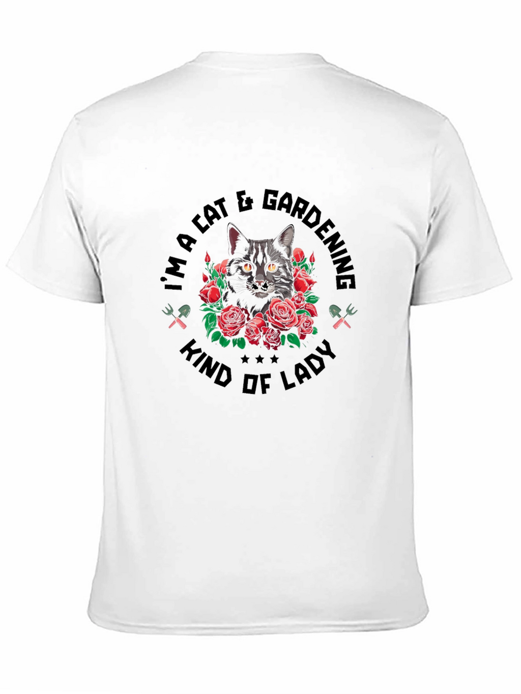 Cat & Gardening Lady T-Shirt