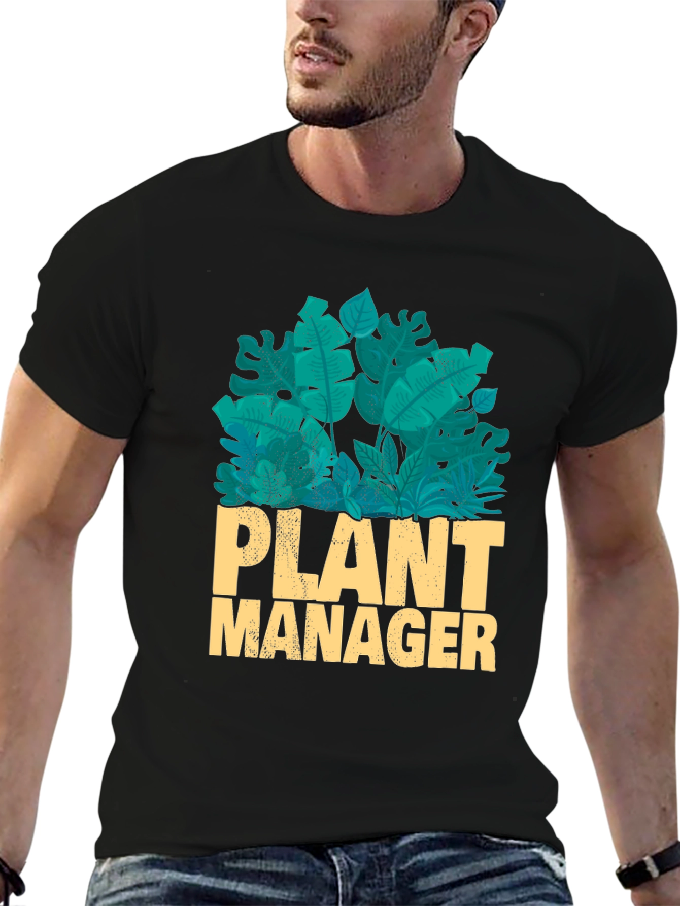 Plant Manager Graphic T-Shirt - Black