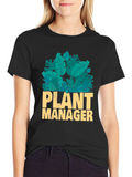 Plant Manager Graphic T-Shirt - Black