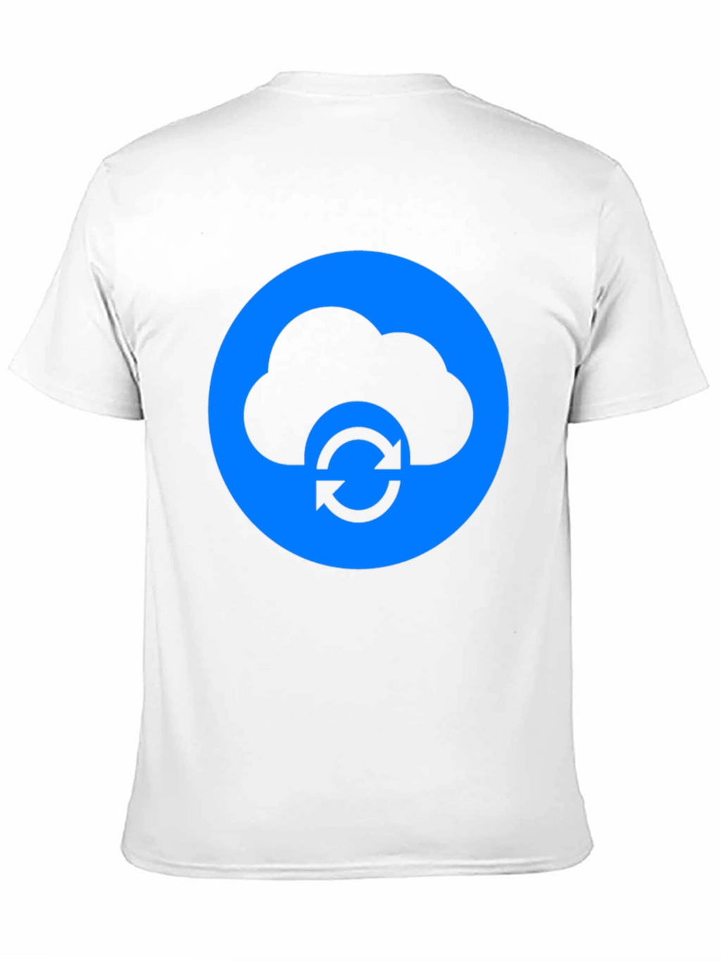 Cloud Sync Black T-Shirt - Modern Tech Design