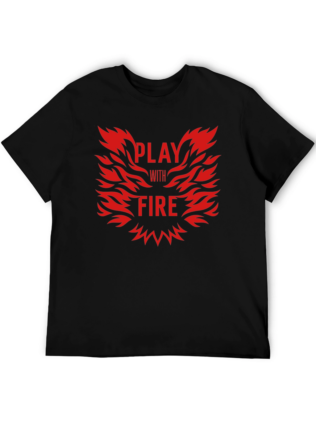 Play With Fire Black Graphic Tee