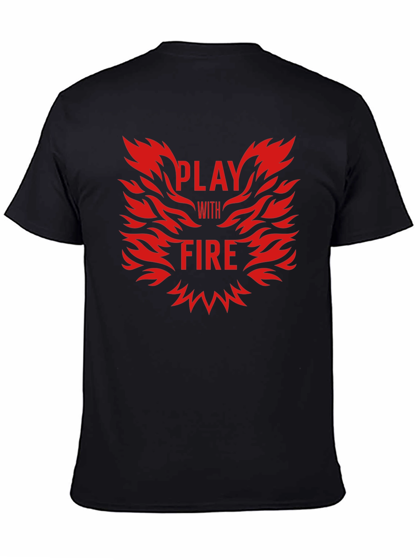 Play With Fire Black Graphic Tee