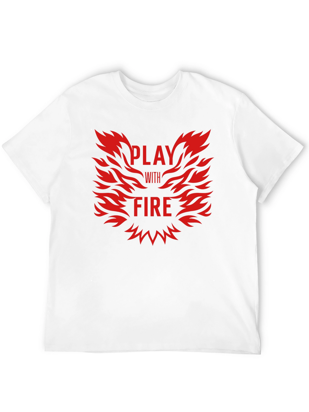 Play With Fire Black Graphic Tee