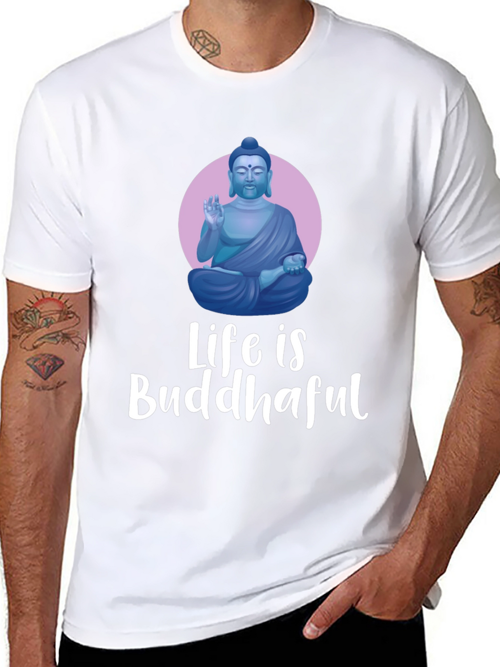 Life is Buddhaful Graphic T-Shirt