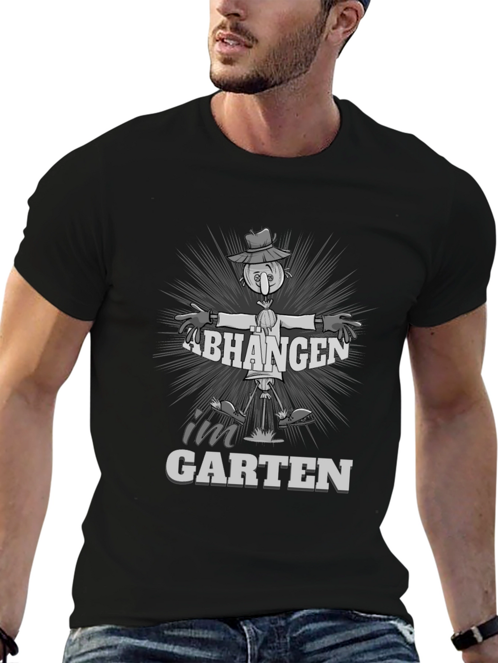 Fun Abhangen im Garten Scarecrow Graphic Tee