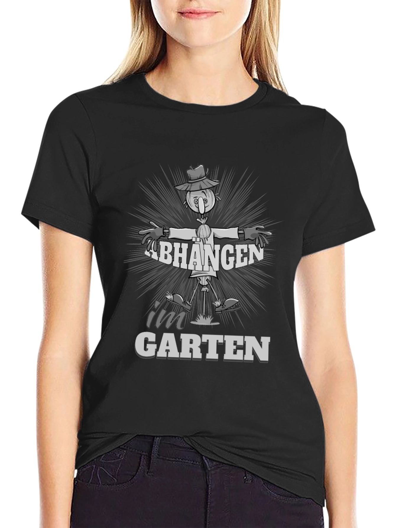Fun Abhangen im Garten Scarecrow Graphic Tee