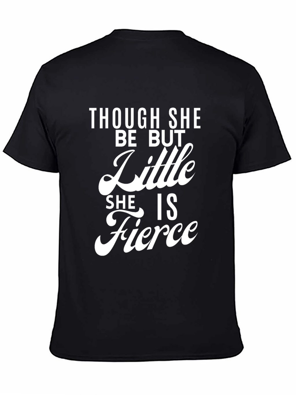 Fierce Little Girl Black T-Shirt