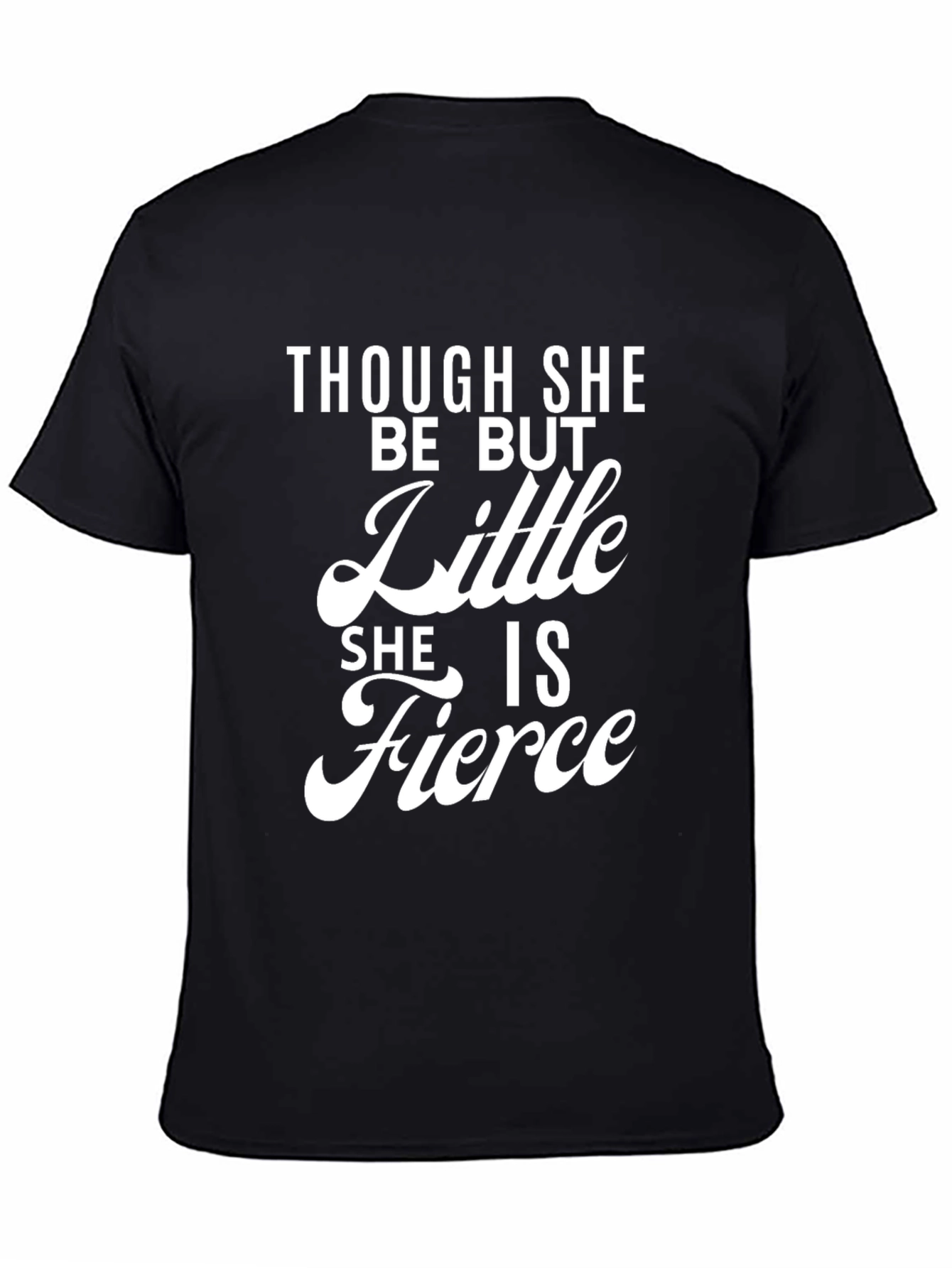 Fierce Little Girl Black T-Shirt
