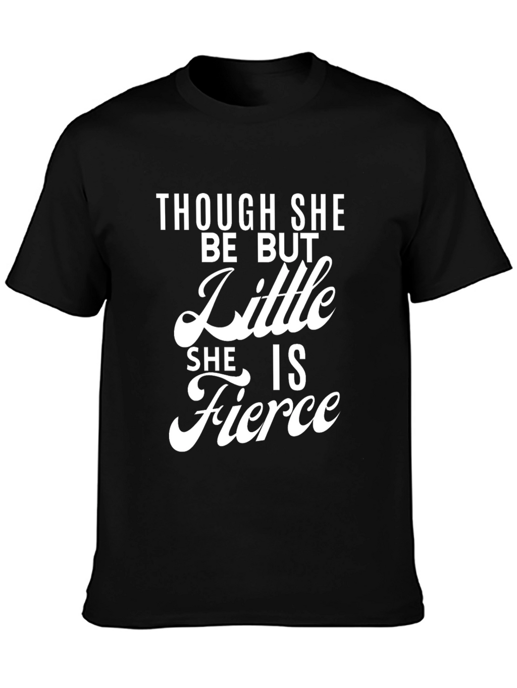 Fierce Little Girl Black T-Shirt